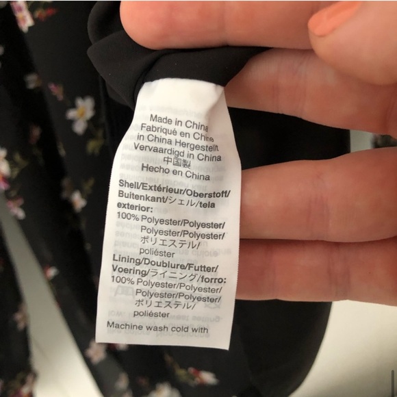 Madewell Floral High Neck Ruffle Balloon Sleeve Blouse Top - Picture 3 of 12